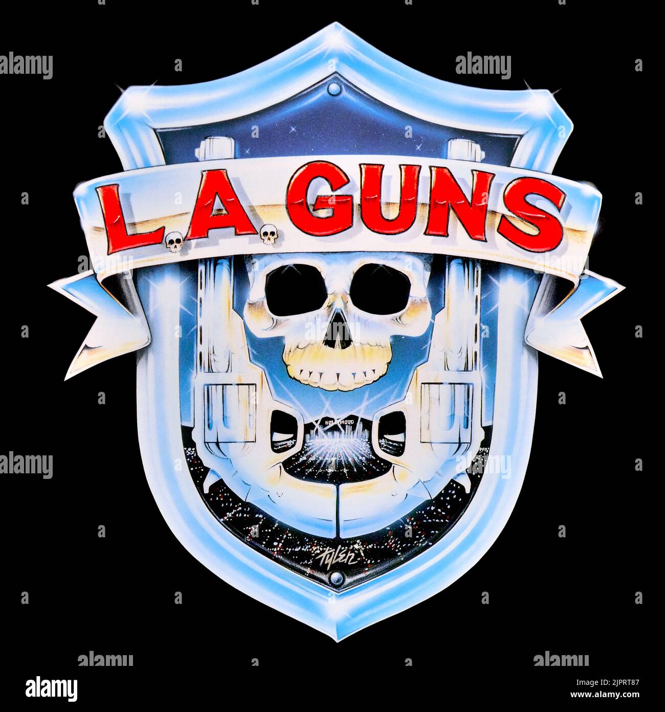 L.A. Guns - pochette originale d'album en vinyle - L.A. Canons - 1988 Banque D'Images