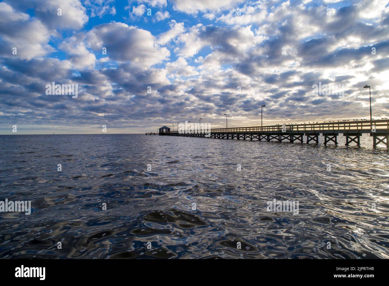 Le Biloxi, Mississippi Waterfront Banque D'Images