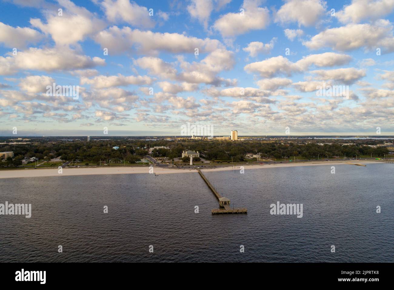Le Biloxi, Mississippi Waterfront Banque D'Images