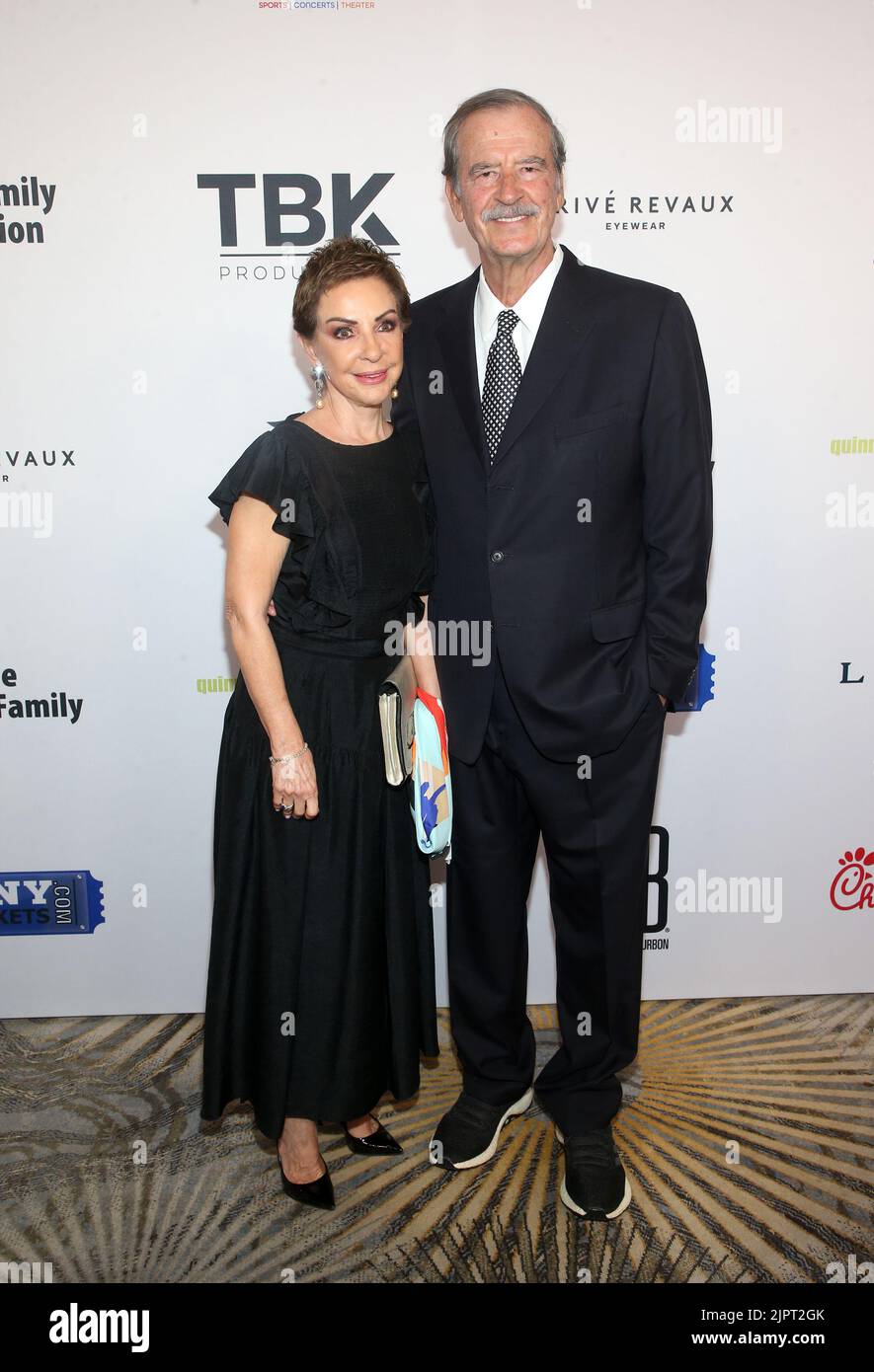 19 août 2022 - Beverly Hills, Californie - Vicente Fox Quesada, Marta SahagÅ“n. 2022 le Gala de la Fondation Harold et Carole Pump a eu lieu à l'hôtel Beverly Hilton de Beverly Hills. (Image de crédit : © FS/AdMedia via ZUMA Press Wire) Banque D'Images