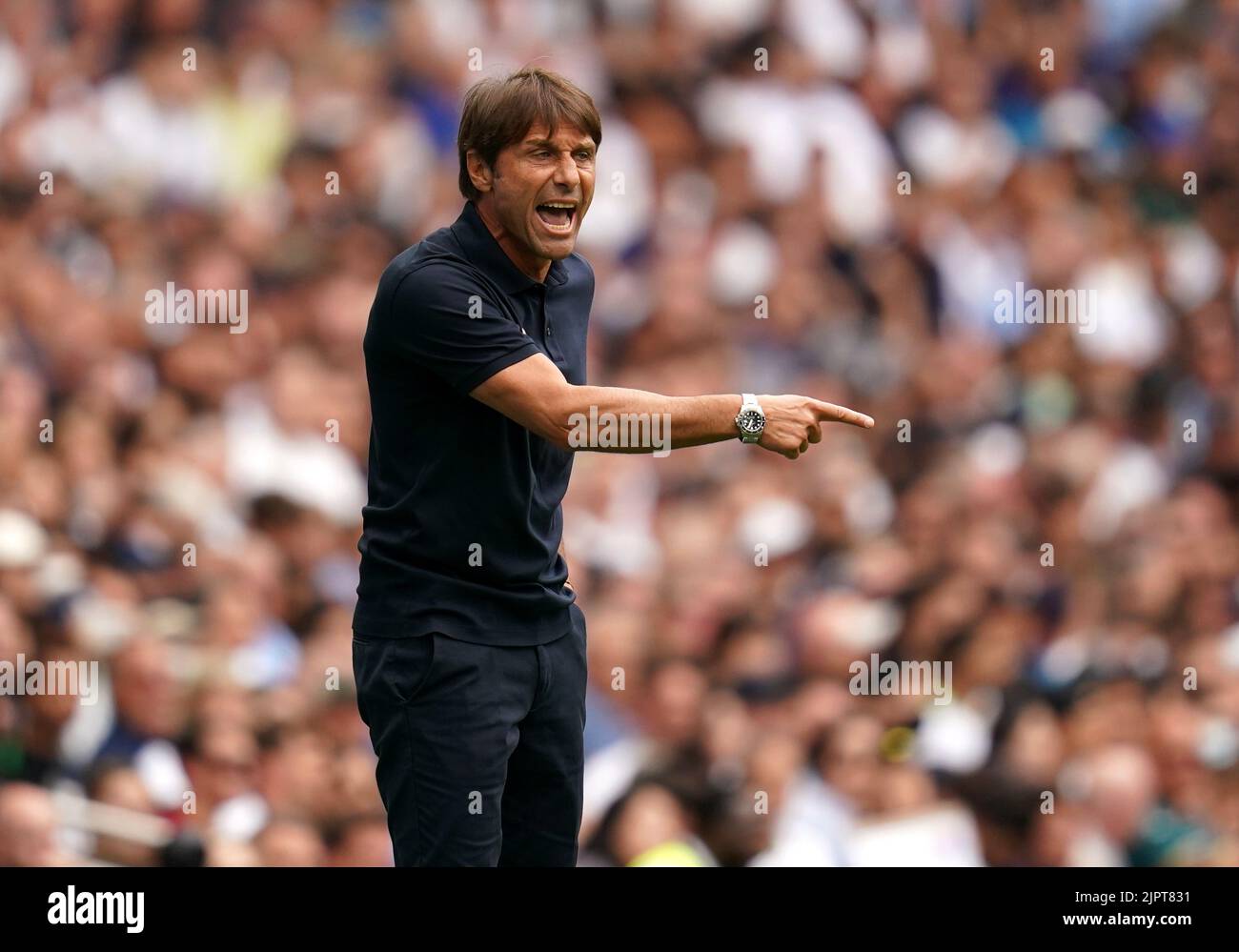 Antonio Conte, directeur de Tottenham Hotspur, lors du match de la Premier League au stade Tottenham Hotspur, Londres. Date de la photo: Samedi 20 août 2022. Banque D'Images