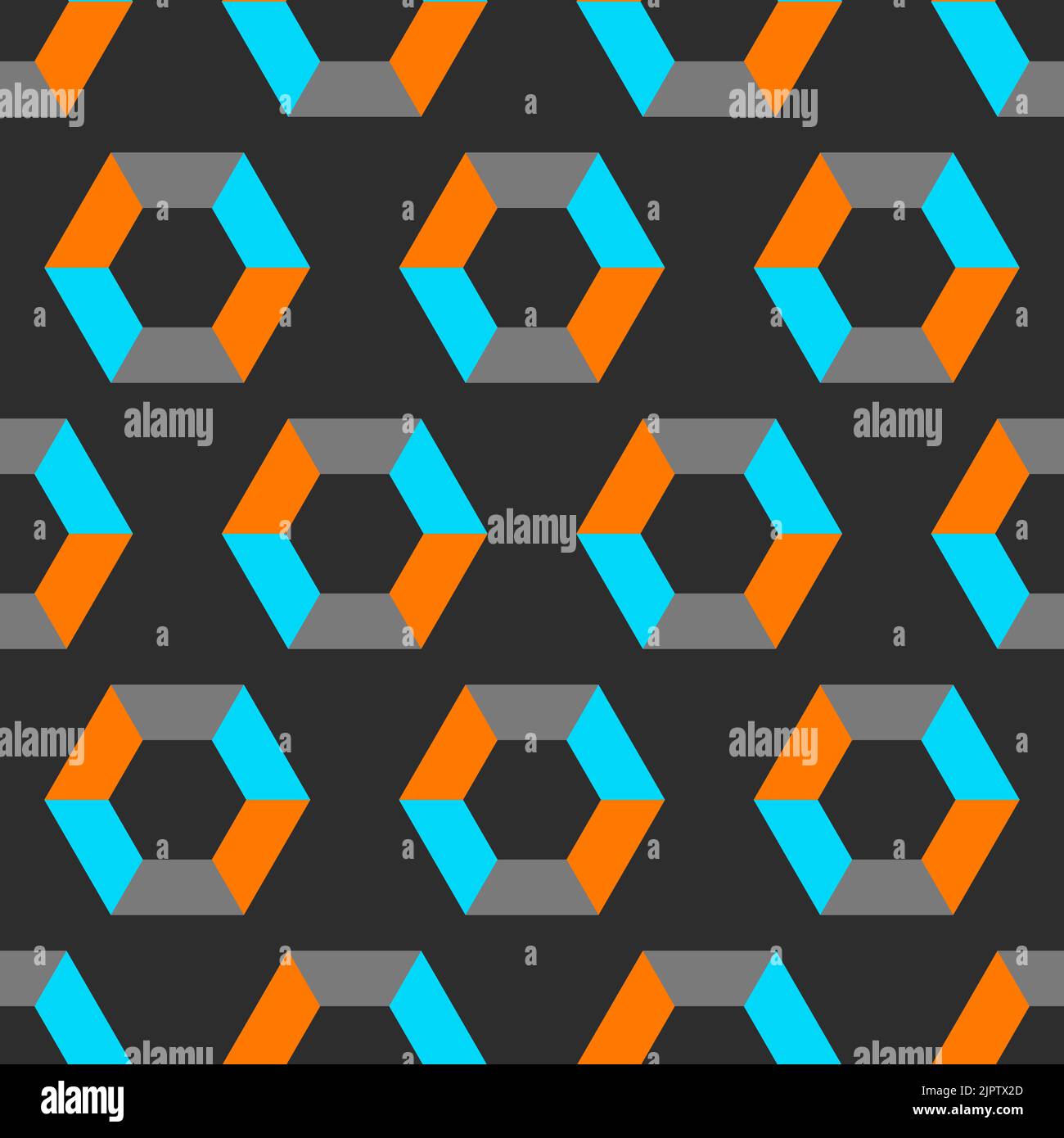 Modèle sans couture avec hexagones Illustration de Vecteur