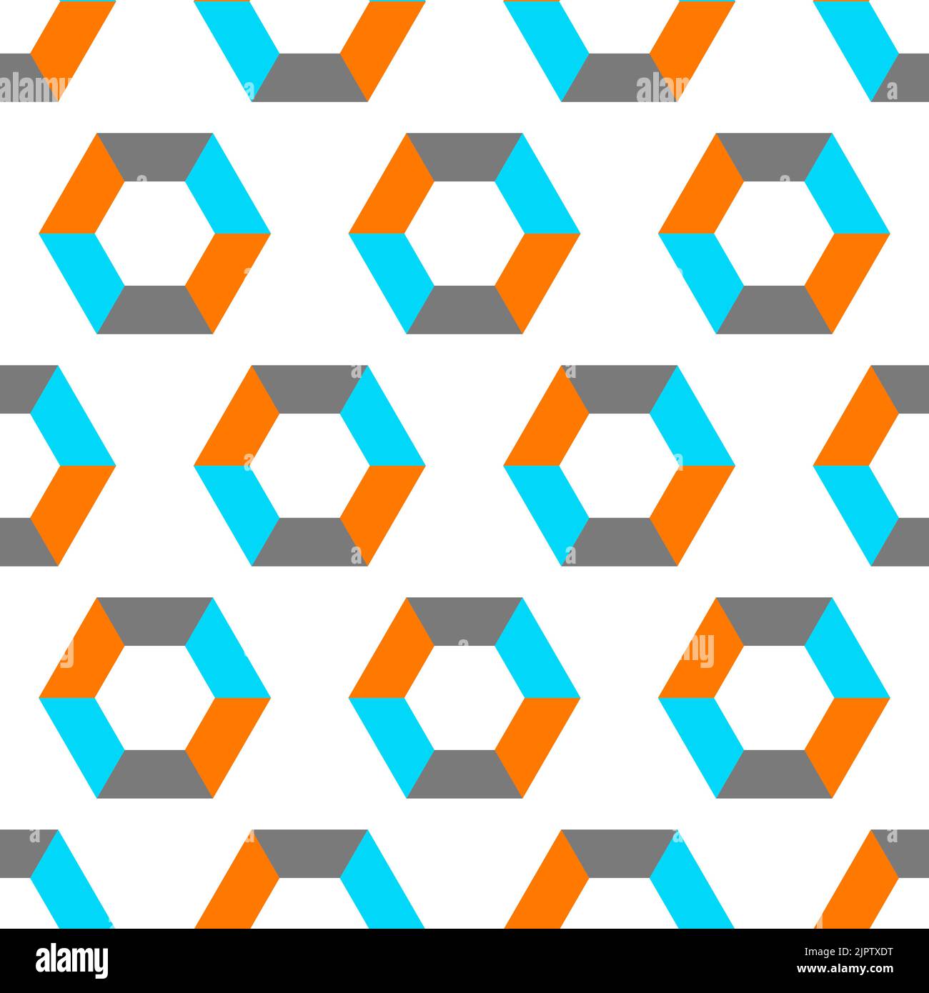 Modèle sans couture avec hexagones Illustration de Vecteur