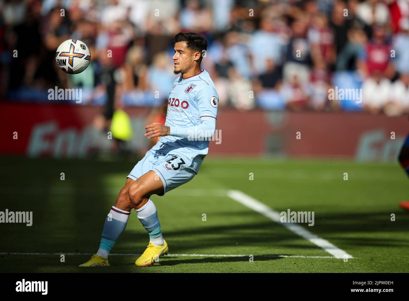 Londres, Royaume-Uni. 20th août 2022.Phillippe Coutinho d'Aston Villa sur le ballon lors du match de Premier League entre Crystal Palace et Aston Villa à Selhurst Park, Londres, le samedi 20th août 2022. (Credit: Tom West | MI News) Credit: MI News & Sport /Alay Live News Banque D'Images Londres, Royaume-Uni. 20th août 2022.Phillippe Coutinho d'Aston Villa sur le ballon lors du match de Premier League entre Crystal Palace et Aston Villa à Selhurst Park, Londres, le samedi 20th août 2022. (Credit: Tom West | MI News) Credit: MI News & Sport /Alay Live News Banque D'Images