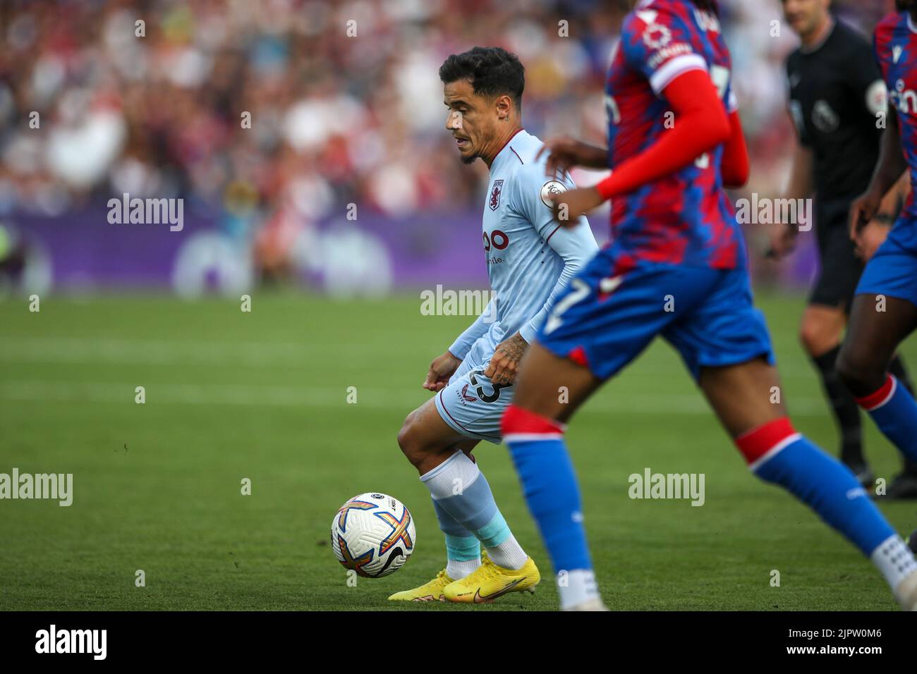Londres, Royaume-Uni. 20th août 2022.Phillippe Coutinho d'Aston Villa sur le ballon lors du match de Premier League entre Crystal Palace et Aston Villa à Selhurst Park, Londres, le samedi 20th août 2022. (Credit: Tom West | MI News) Credit: MI News & Sport /Alay Live News Banque D'Images Londres, Royaume-Uni. 20th août 2022.Phillippe Coutinho d'Aston Villa sur le ballon lors du match de Premier League entre Crystal Palace et Aston Villa à Selhurst Park, Londres, le samedi 20th août 2022. (Credit: Tom West | MI News) Credit: MI News & Sport /Alay Live News Banque D'Images