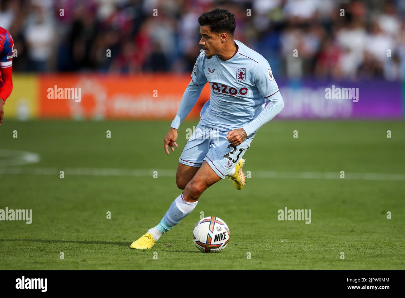 Londres, Royaume-Uni. 20th août 2022.Phillippe Coutinho d'Aston Villa sur le ballon lors du match de Premier League entre Crystal Palace et Aston Villa à Selhurst Park, Londres, le samedi 20th août 2022. (Credit: Tom West | MI News) Credit: MI News & Sport /Alay Live News Banque D'Images Londres, Royaume-Uni. 20th août 2022.Phillippe Coutinho d'Aston Villa sur le ballon lors du match de Premier League entre Crystal Palace et Aston Villa à Selhurst Park, Londres, le samedi 20th août 2022. (Credit: Tom West | MI News) Credit: MI News & Sport /Alay Live News Banque D'Images