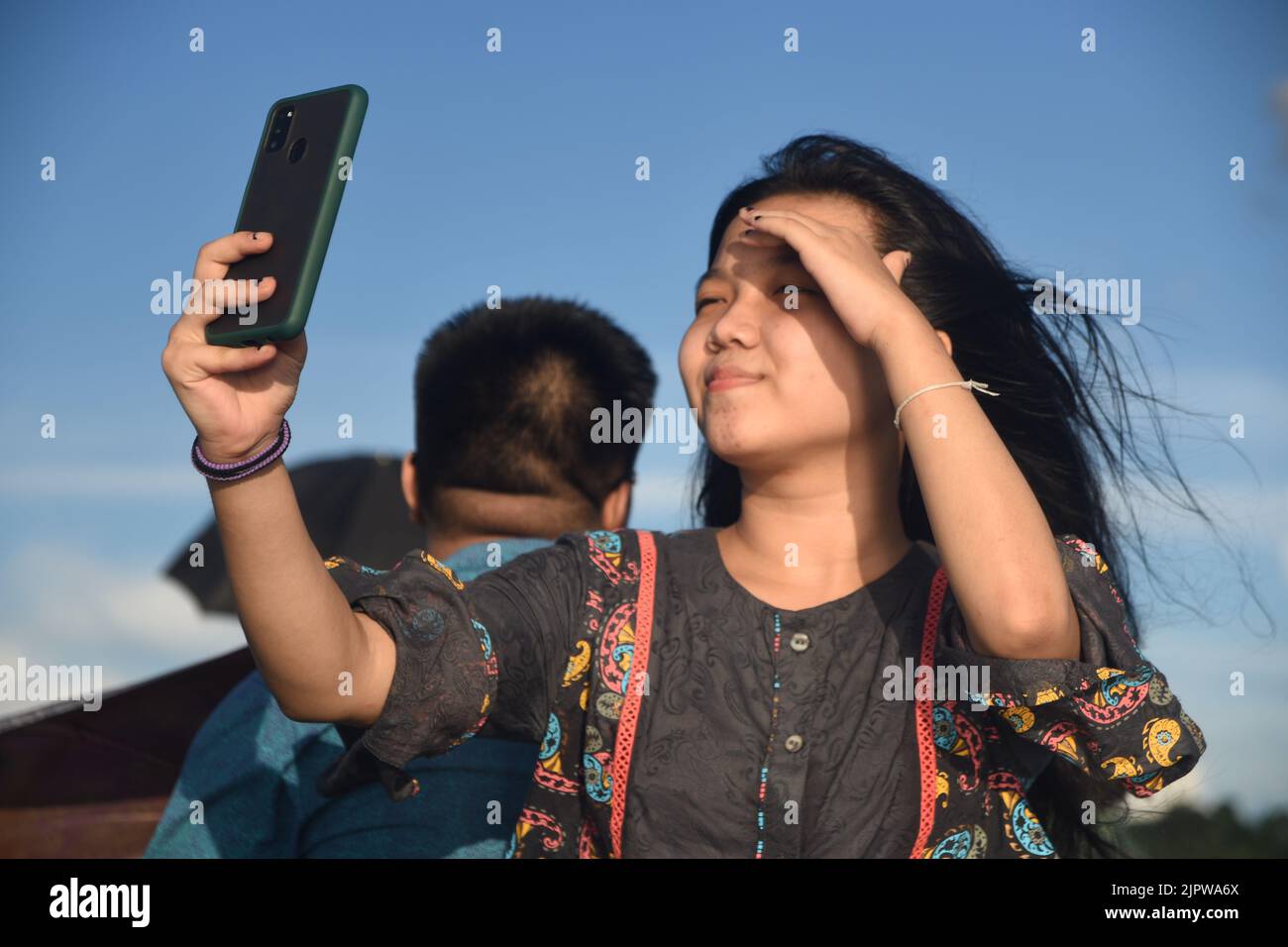 Selfie Banque D'Images