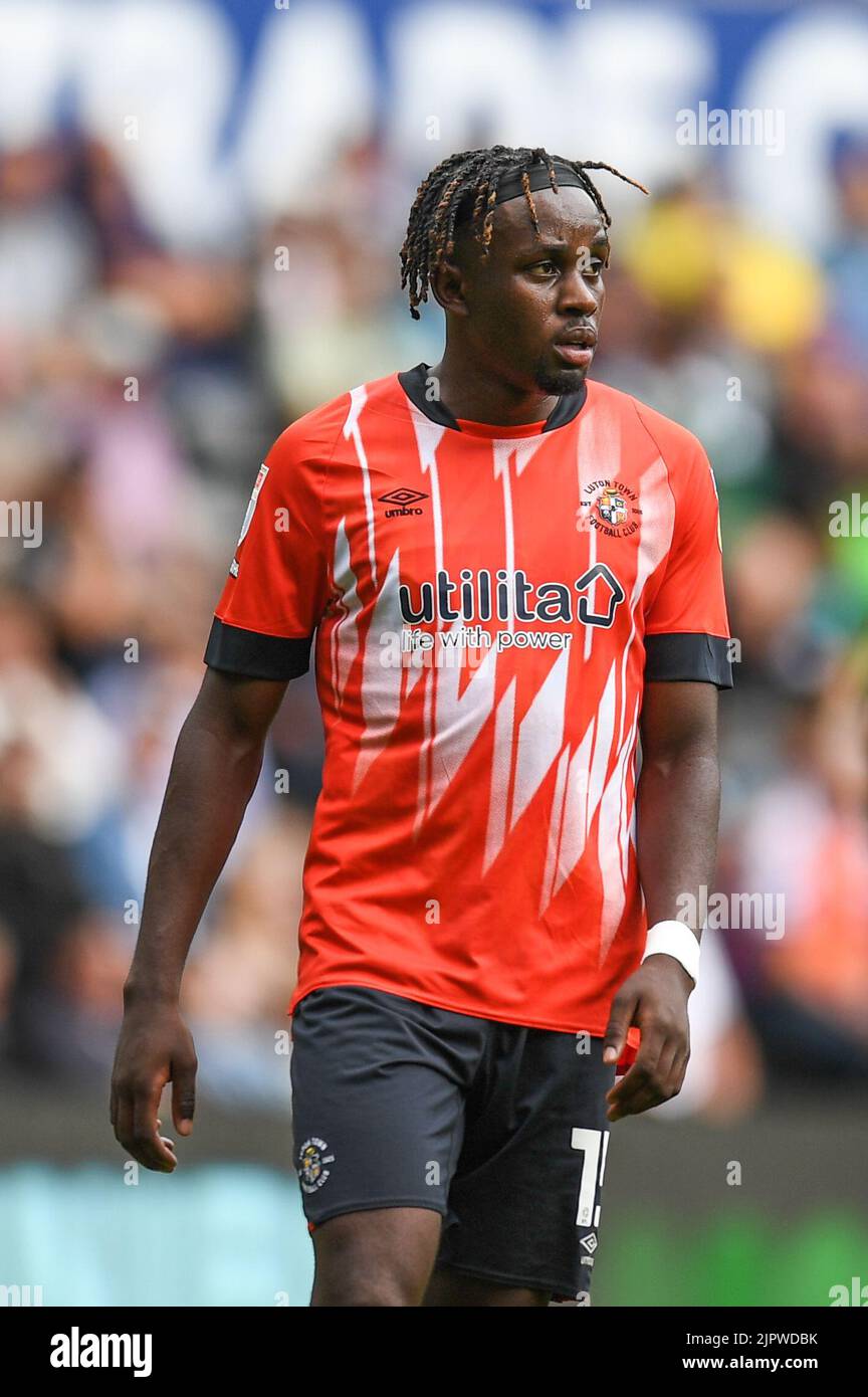 Admiral Muskwe #15 de Luton Town pendant le match Banque D'Images