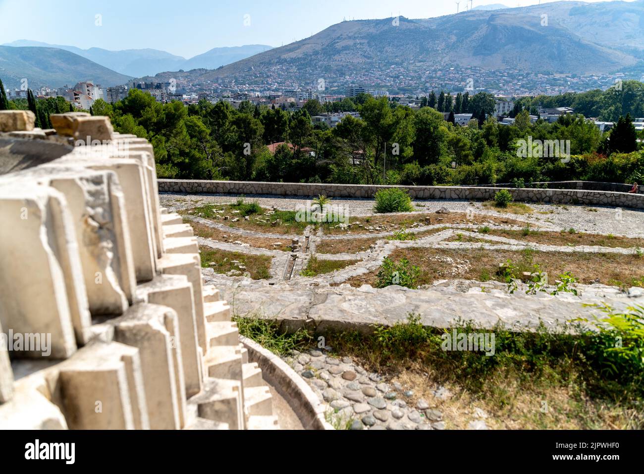 Mostar partyzan spomenik en Bosna et Hercegovina Banque D'Images