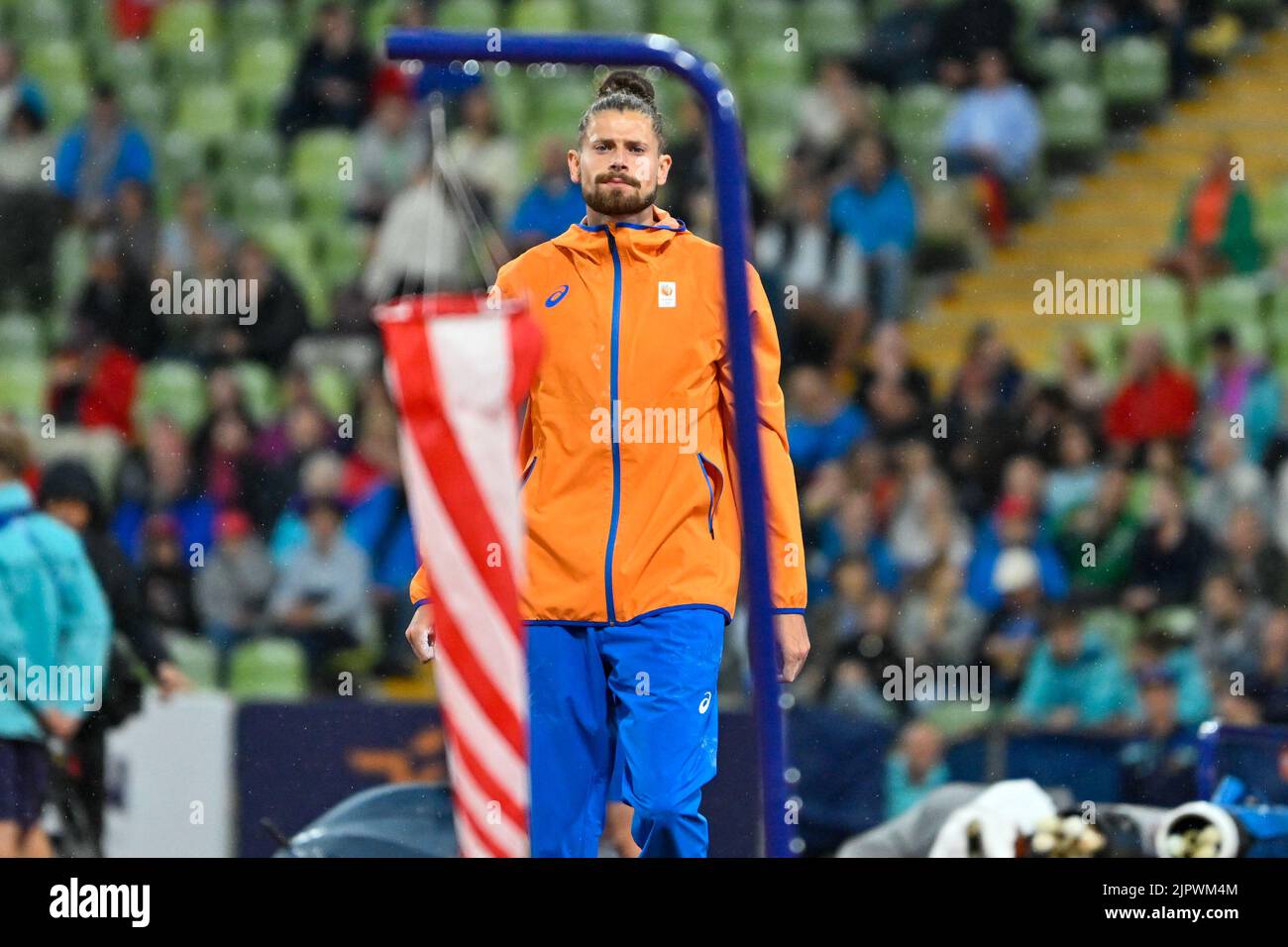 MUNCHEN, ALLEMAGNE - AOÛT 20 : Rutger Koppelaar des pays-Bas avant de participer à la salle de jeu des Polonais hommes aux Championnats d'Europe Munich 2022 à l'Olympiastadion on sur 20 août 2022 à Munchen, Allemagne (photo d'Andy Astfalck/BSR Agency) Banque D'Images