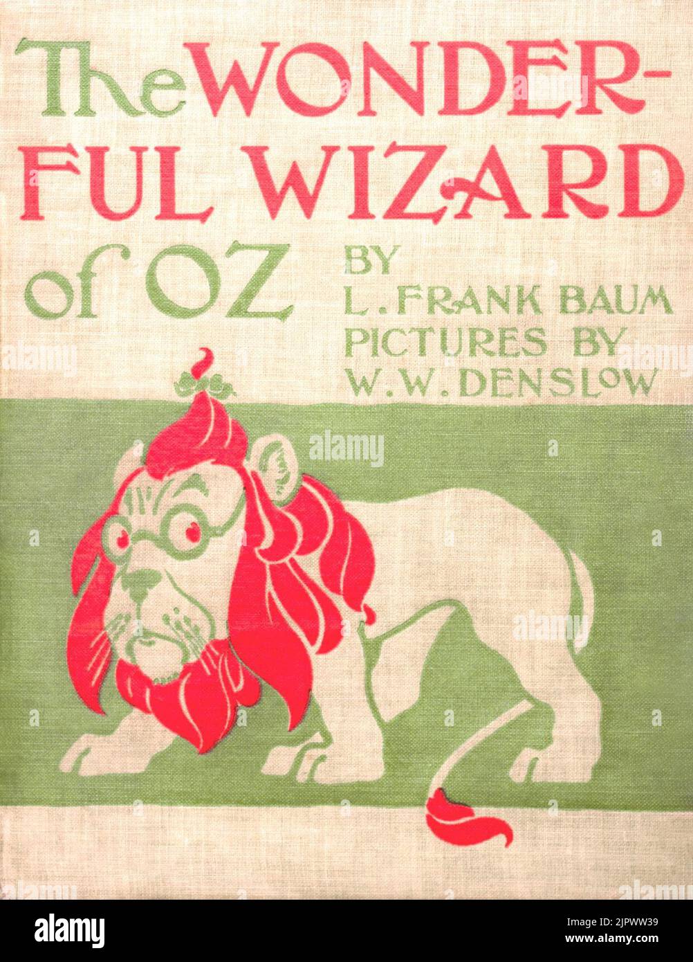 Le merveilleux assistant de la première édition d'Oz couverture Banque D'Images