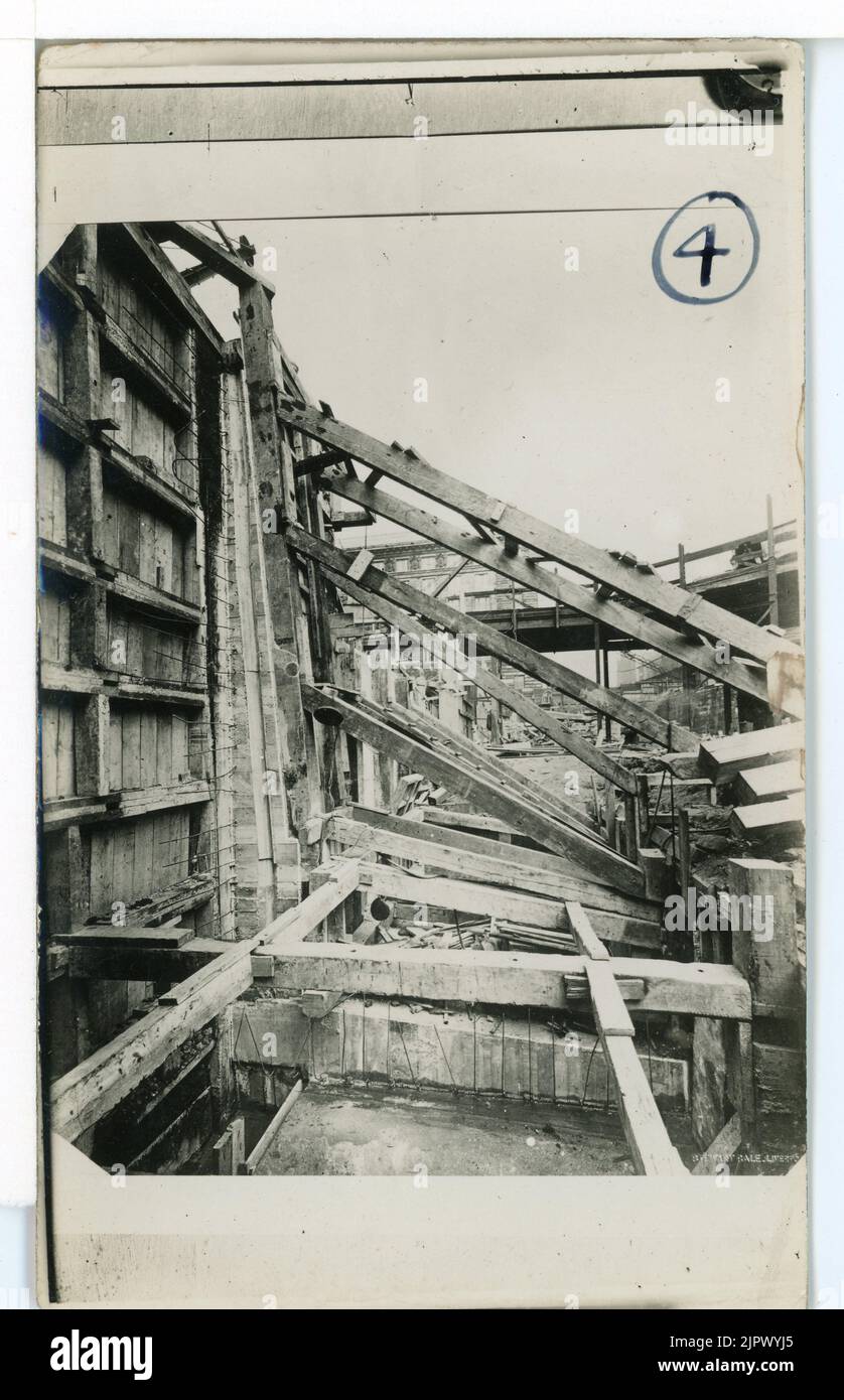 Construction du tunnel Queensway Mersey. 1925-1934 Banque D'Images