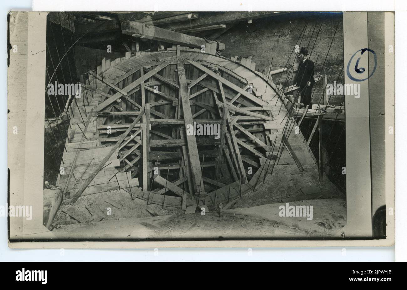 Construction du tunnel Queensway Mersey. 1925-1934 Banque D'Images