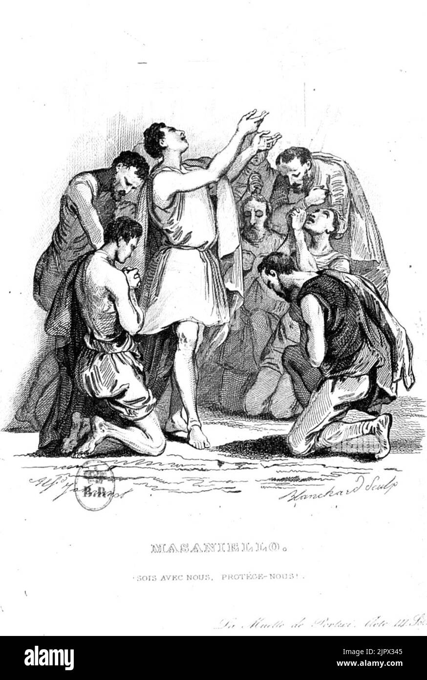 Théâtre de Scribe, tome 14, page 4 - La Muette de Portici Banque D'Images