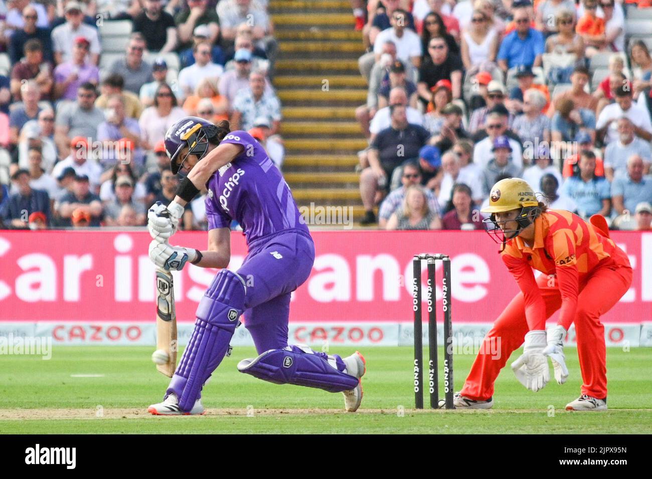 Birmingham, Royaume-Uni. 19th août 2022. Birmingham, 19 août 2022 Super Chargers bat pendant la centaine Birmingham Phoenix vs Northern Super Chargers - Double Bill Jeux femmes et hommes (Karl W Newton/SPP) crédit: SPP Sport presse photo. /Alamy Live News Banque D'Images