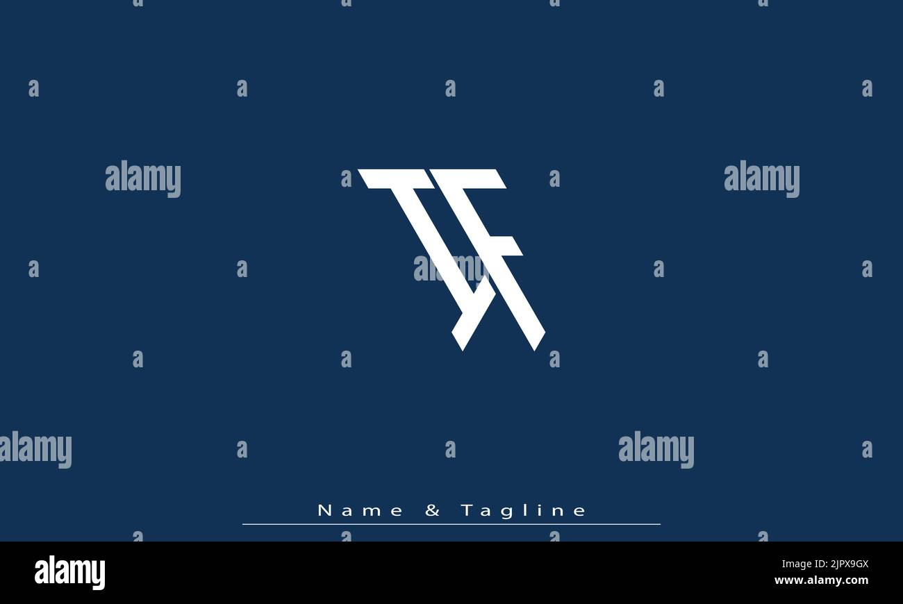 Lettres de l'alphabet initiales Monogram logo IF , FI Illustration de Vecteur