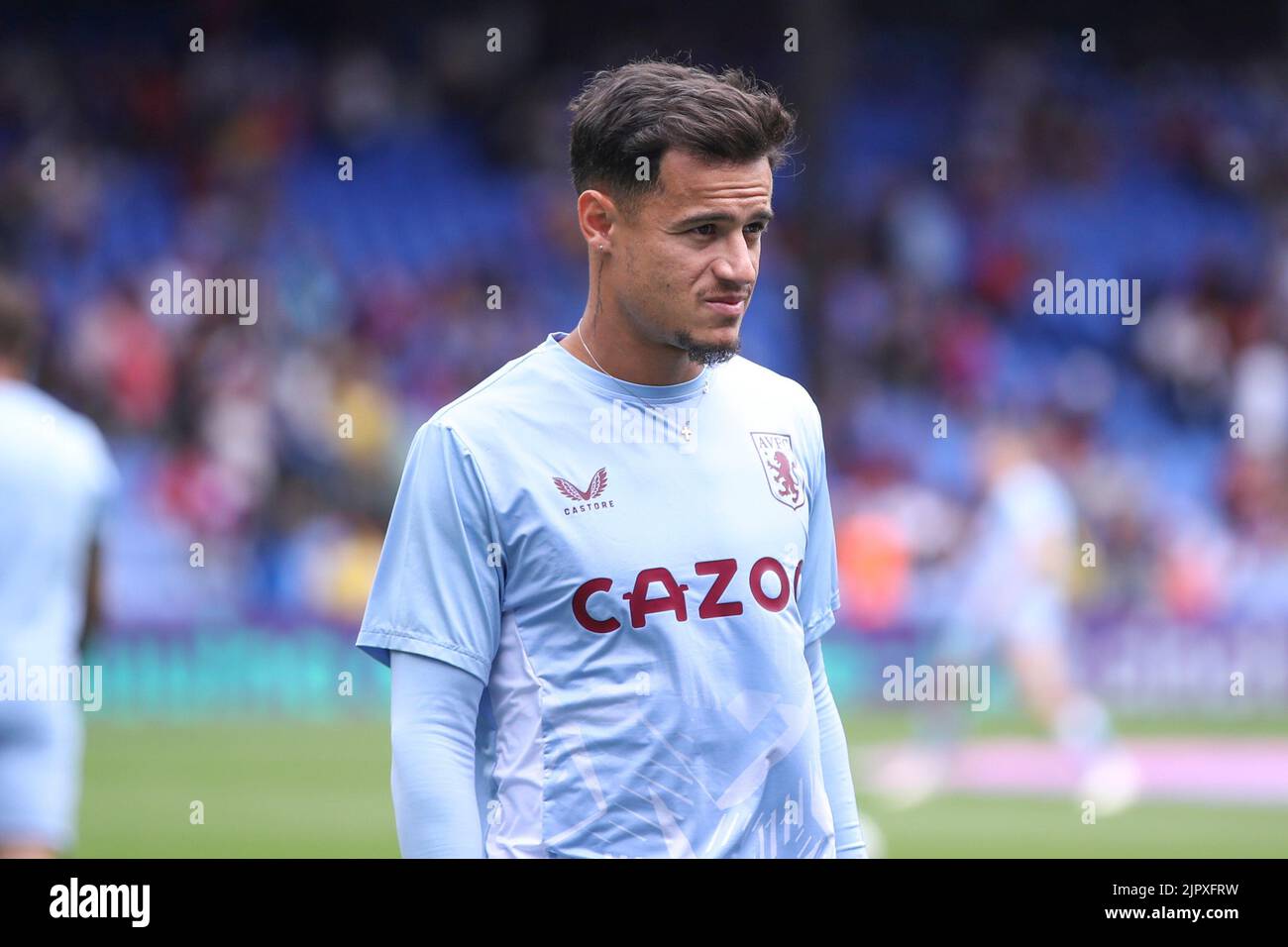 Londres, Royaume-Uni. 20th août 2022.Phillippe Coutinho de Aston Villa se réchauffe lors du match de Premier League entre Crystal Palace et Aston Villa à Selhurst Park, Londres, le samedi 20th août 2022. (Credit: Tom West | MI News) Credit: MI News & Sport /Alay Live News Banque D'Images Londres, Royaume-Uni. 20th août 2022.Phillippe Coutinho de Aston Villa se réchauffe lors du match de Premier League entre Crystal Palace et Aston Villa à Selhurst Park, Londres, le samedi 20th août 2022. (Credit: Tom West | MI News) Credit: MI News & Sport /Alay Live News Banque D'Images