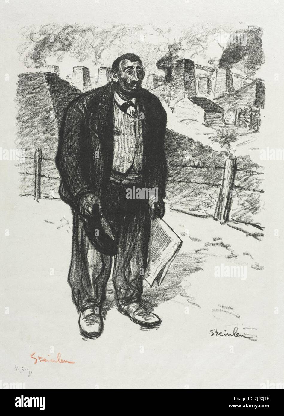 Théophile Alexandre Steinlen (Suisse, 1859-1923) - l'honneur ouvrier Banque D'Images