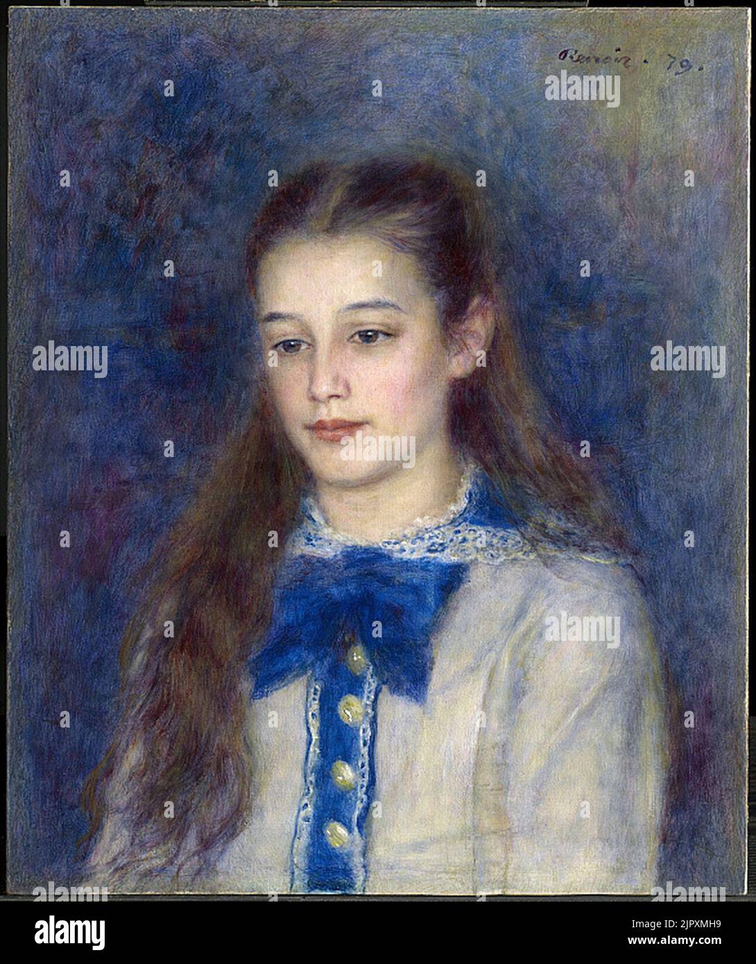 Thérèse Berard- Pierre-Auguste Renoir Banque D'Images