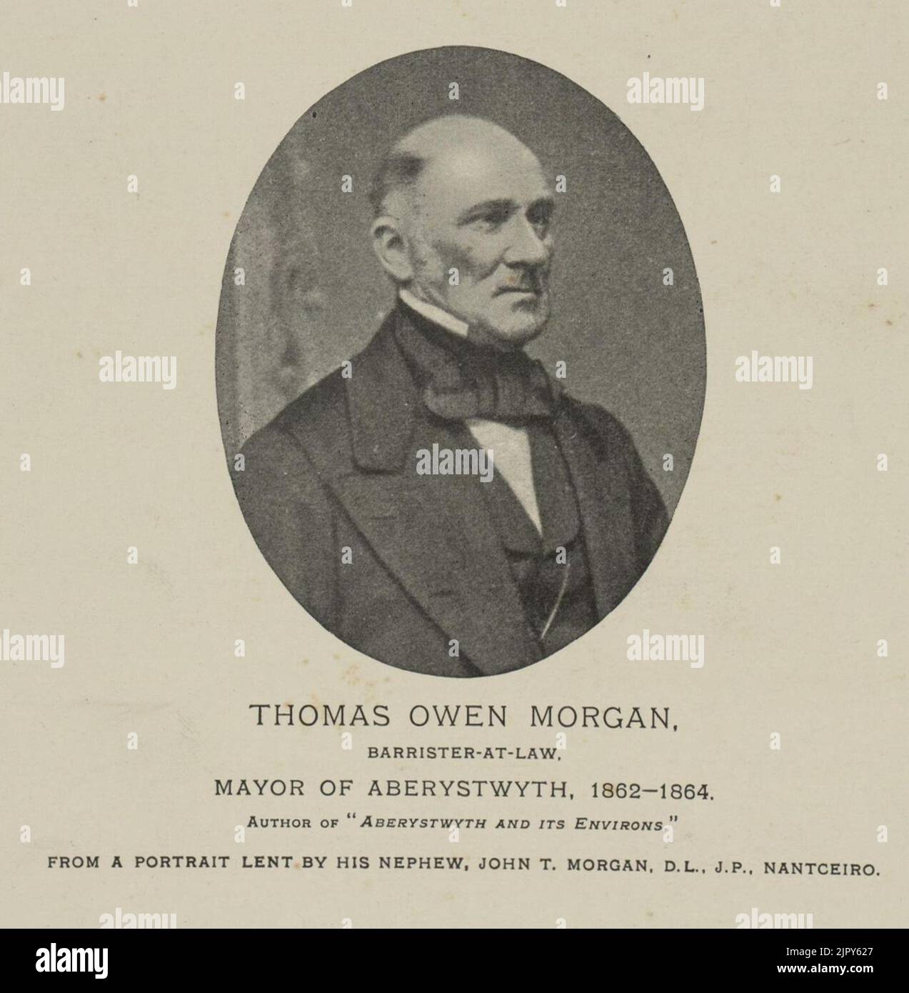 Thomas Owen Morgan Barrister-at-Law, maire d'Aberystwyth, 1862-1864 (5349086) Banque D'Images