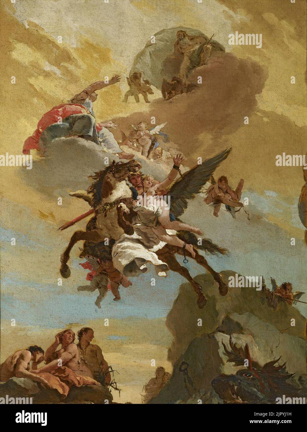 Tiepolo - Perseus et Andromeda, ca. 1730–31 Banque D'Images