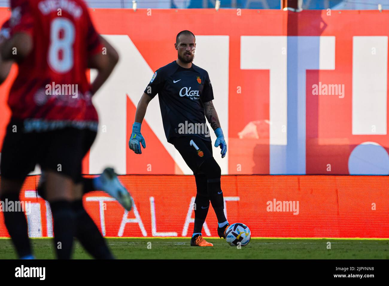 Majorque, Majorque, Espagne. 20th août 2022. MALLORCA, ESPAGNE - AOÛT 20: Predag Rajkovic du RCD Mallorca dans le match entre RCD Mallorca et Real Betis de la Liga Santander sur 20 août 2022 à visiter le stade de Majorque son Moix à Majorque, Espagne. (Credit image: © Samuel Carreño/PX Imagens via ZUMA Press Wire) Banque D'Images