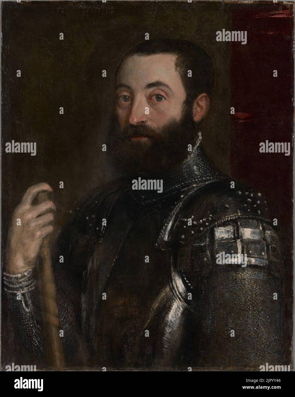 Titien (Tiziano Vecellio) - Portrait de Guidobaldo II della Rovere, duc d'Urbino Banque D'Images