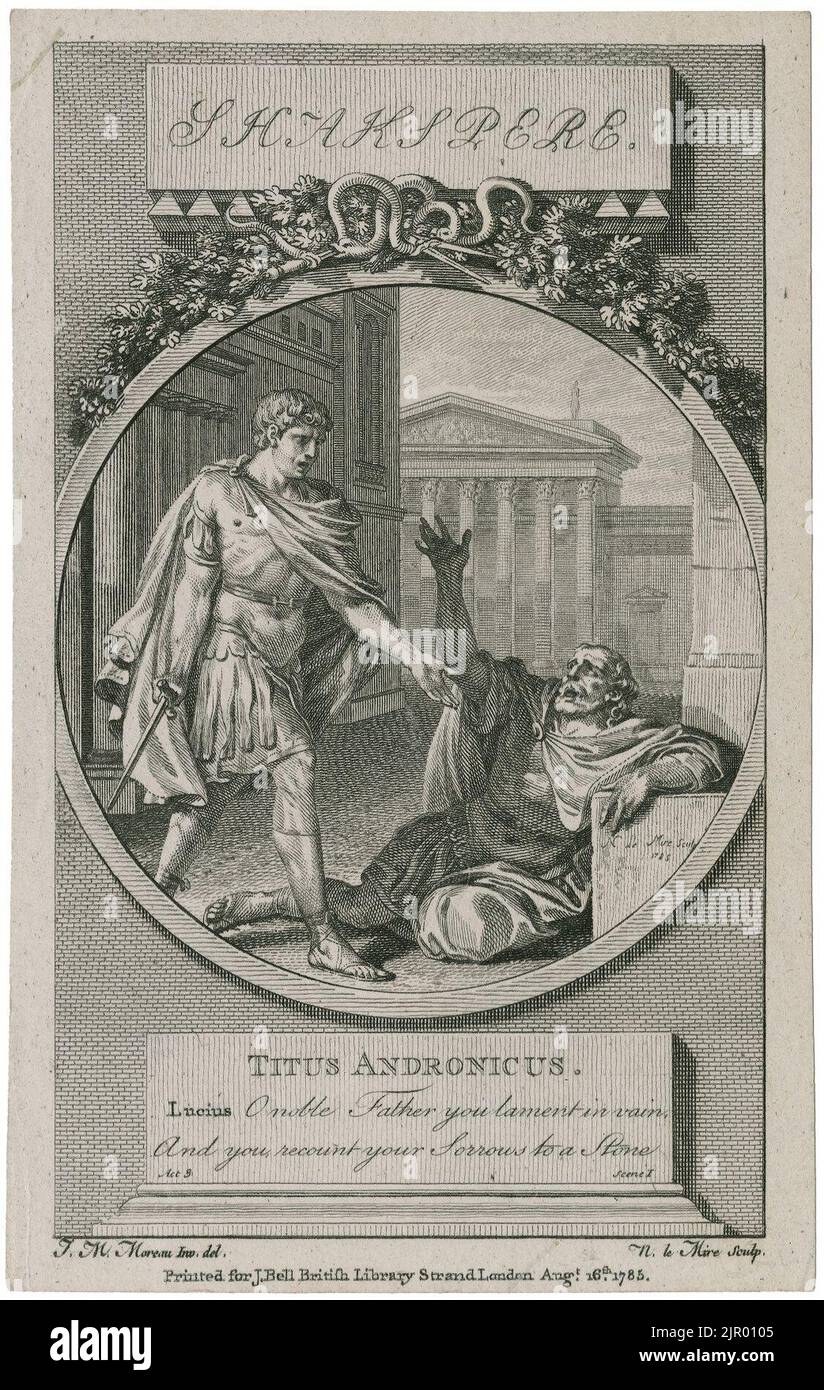 Titus Andronicus (1785) - Noël le Mire - Jean-Michel Moreau Banque D'Images