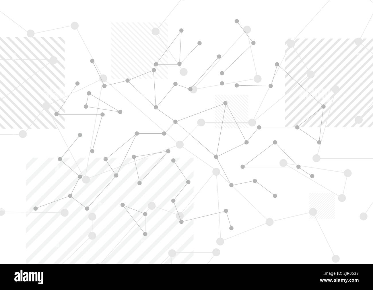 Arrière-plan abstrait gris à structure moléculaire poly basse. Design vectoriel futuriste HIGH-tech Illustration de Vecteur