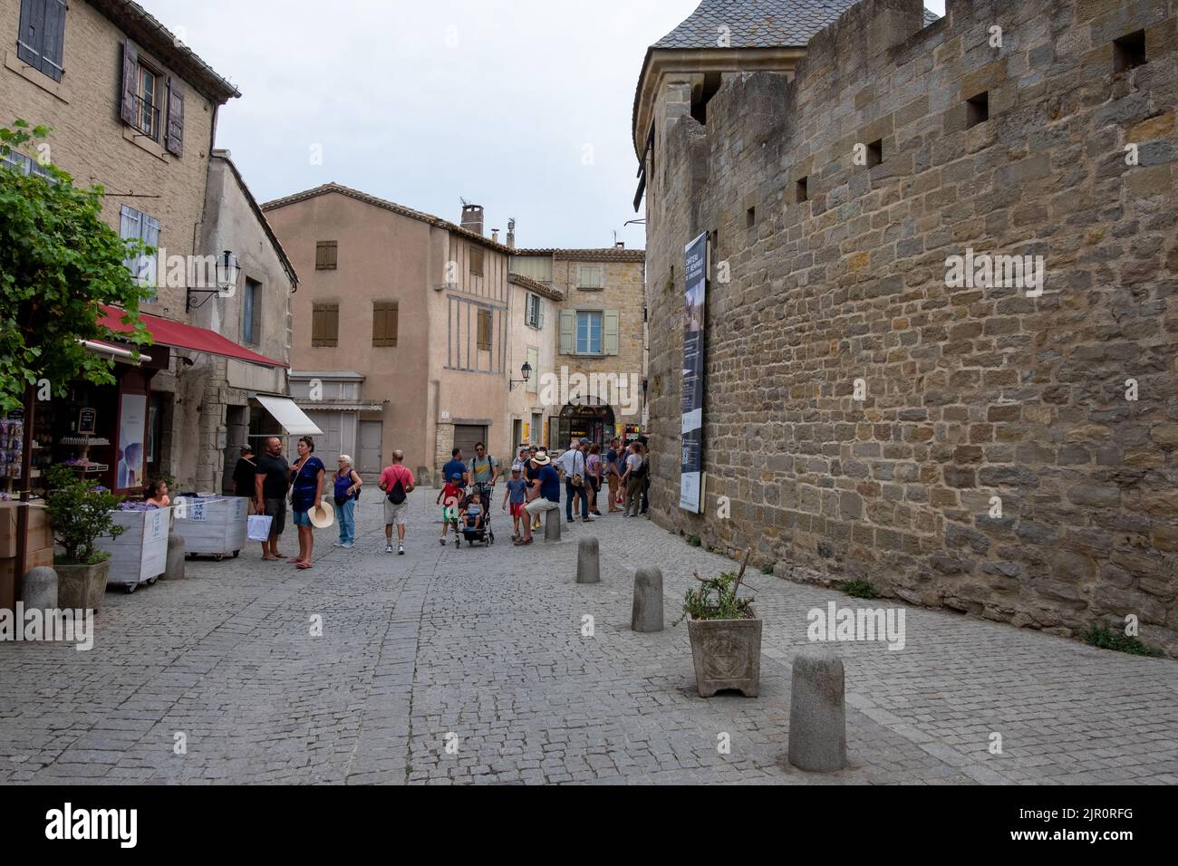 Carcassonne est une citadelle médiévale dans le sud de la France Banque D'Images
