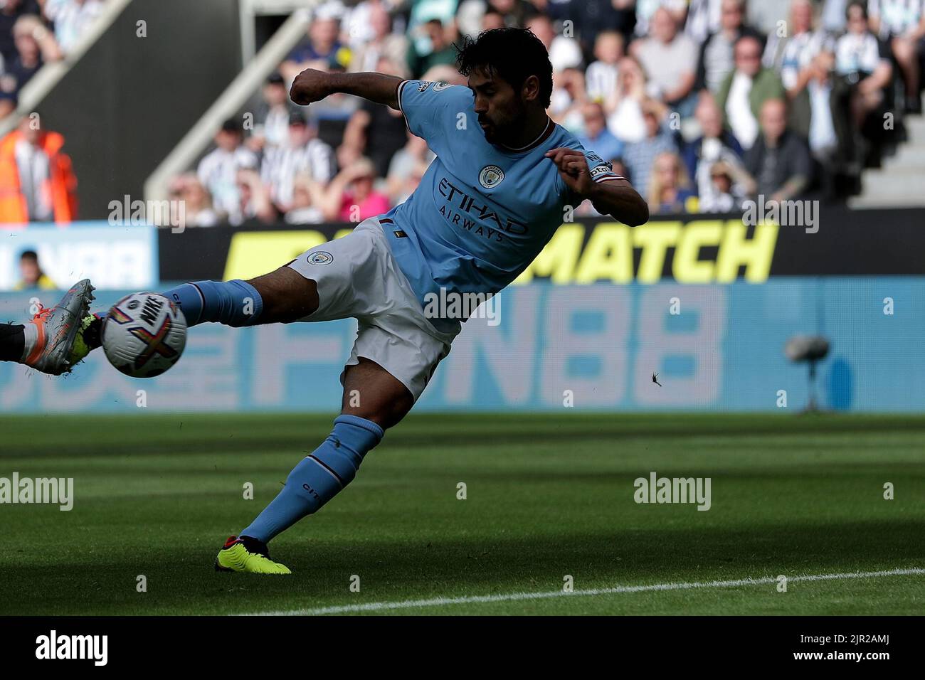 NEWCASTLE, ROYAUME-UNI, 21/08/2022, SCORES ILKAY GUNDOGAN, MANCHESTER CITY FC, 2022Credit: Allstar Picture Library/ Alamy Live News Banque D'Images