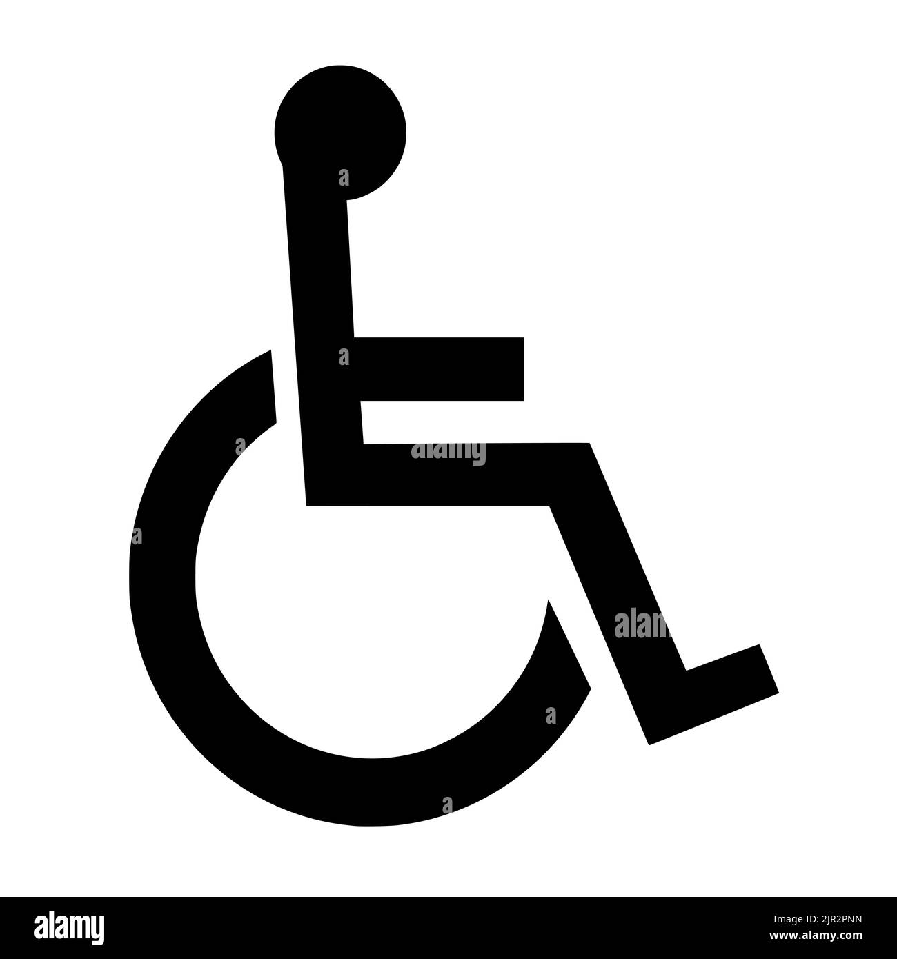 panneau d'accessibilité pour les personnes à mobilité réduite Illustration de Vecteur