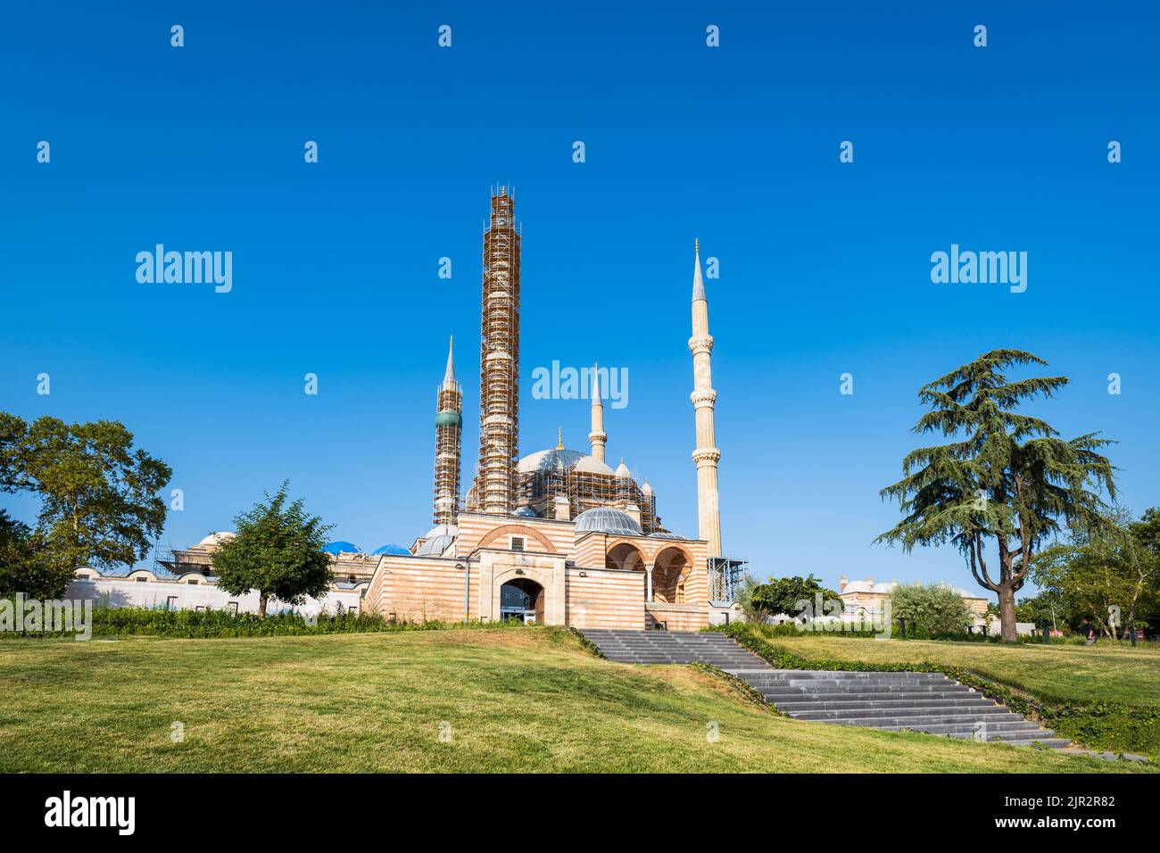 Mosquée Selimiye à Edirne, Turquie - site classé au patrimoine mondial de l'UNESCO de la mosquée Selimiye, construite par Mimar Sinan en 1575 Banque D'Images