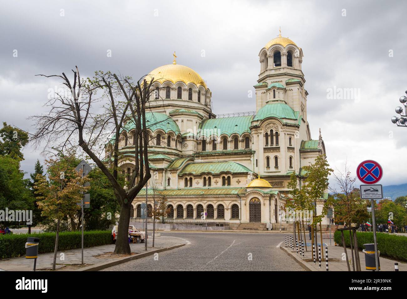 Le monument du Temple de Saint Alexandre Nevsky est la cathédrale patriarcale de l'église orthodoxe bulgare. Situé sur la place Alexandre Nevsky Banque D'Images