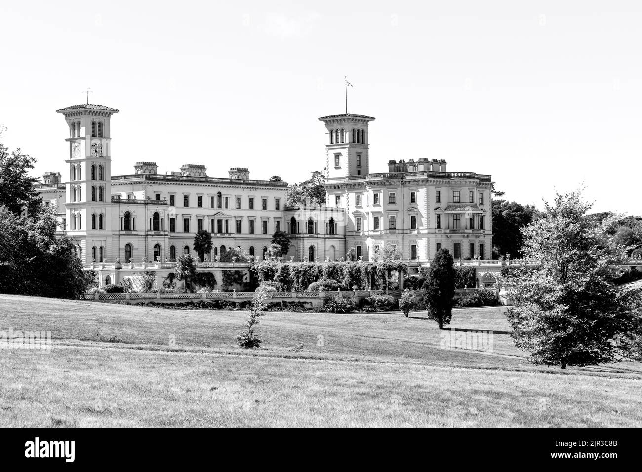 Cowes, île de Wight, Royaume-Uni. 20 août 2022. Osborne House and Gardens, l'ancienne maison et les jardins de la reine Victoria et d'Albert. Le domaine sur l'Isl Banque D'Images