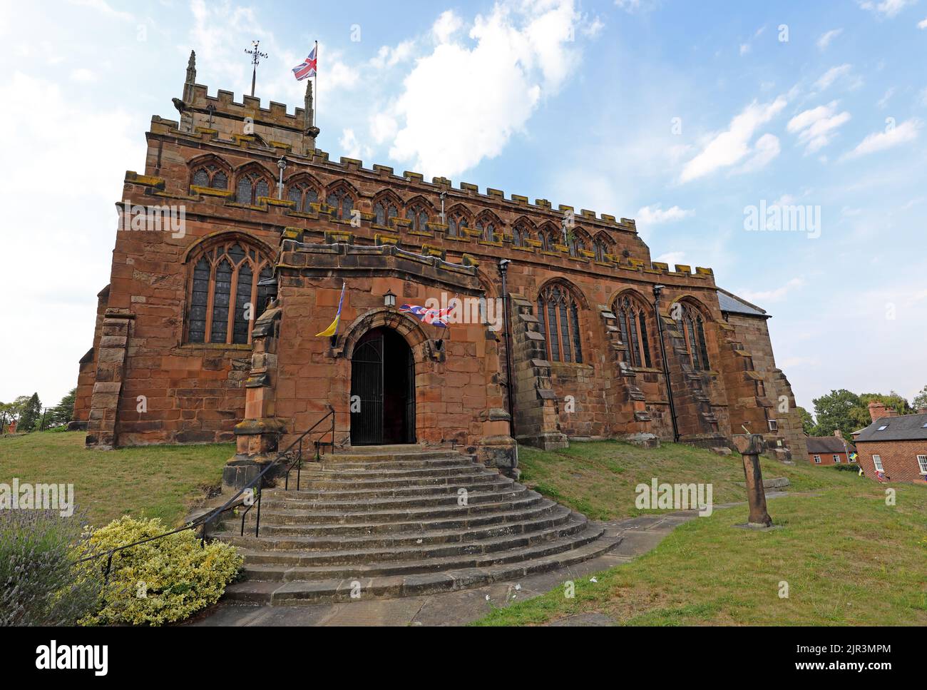 Eglise paroissiale d'Audlem, St James le Grand, Stafford St, A529, Crewe, Cheshire, ANGLETERRE, ROYAUME-UNI, CW3 0AB Banque D'Images