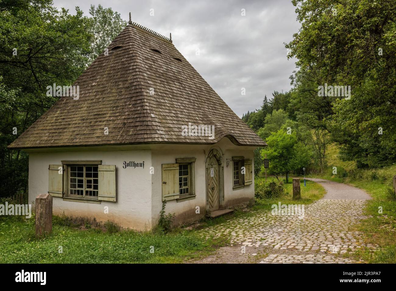 Maison de péage préservée au village de la Forêt Noire Hofgut Sternen à Hollsteig, Breitnau près de Fribourg, Forêt Noire, Allemagne Banque D'Images