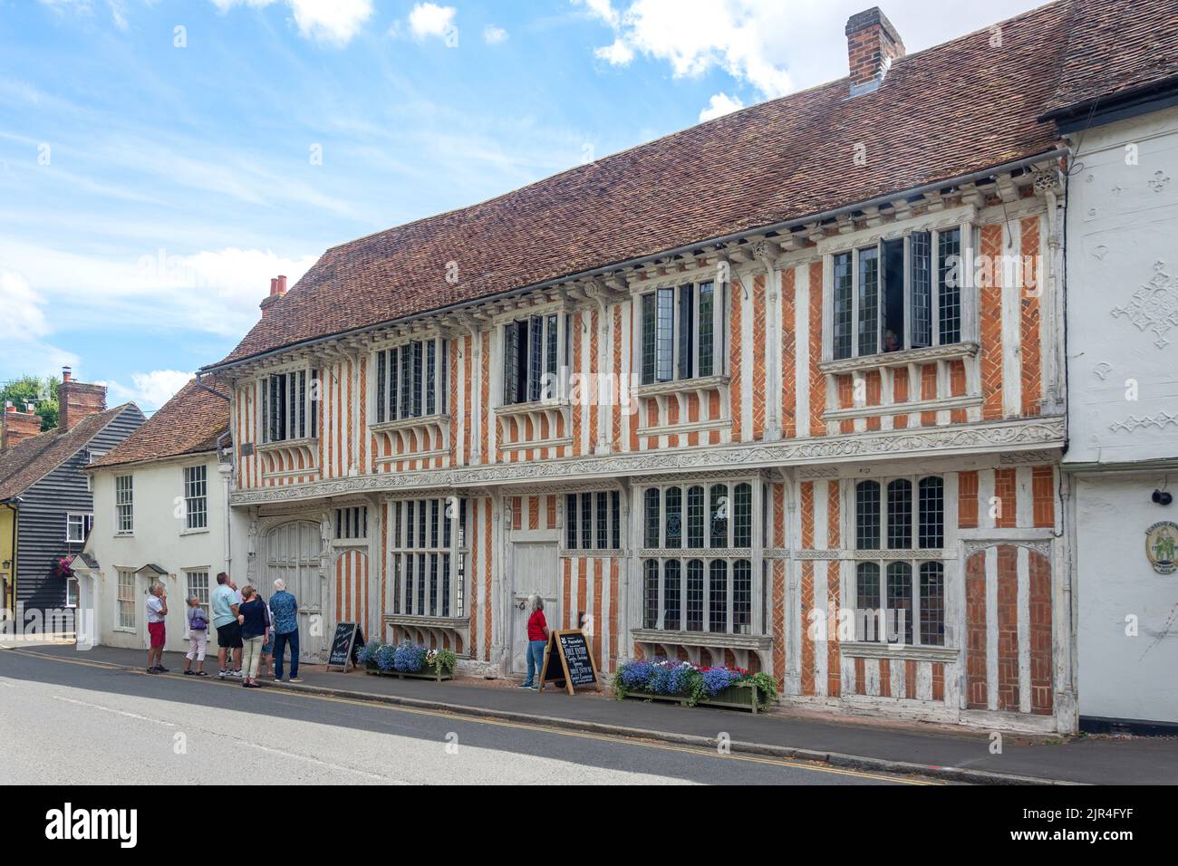 Tudor Paycocke's House and Garden, West Street, Coggeshall, Essex, Angleterre, Royaume-Uni Banque D'Images
