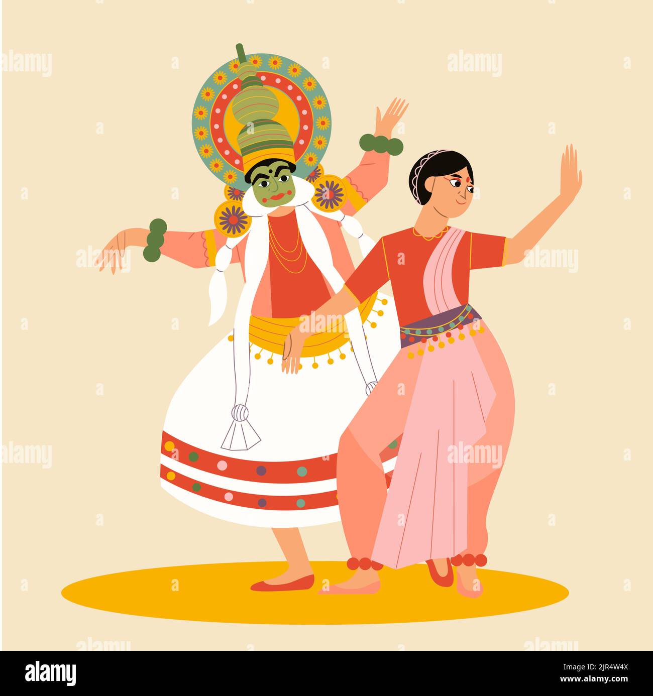 Illustration du meilleur vecteur onam plat Illustration de Vecteur