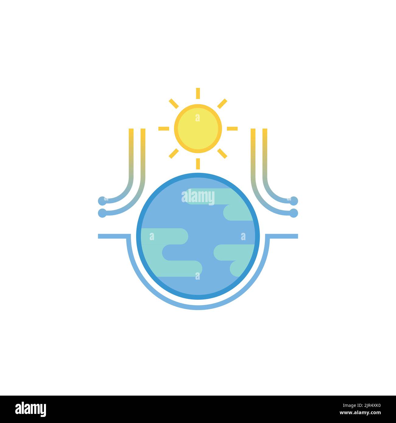 icône effet de serre isolée sur fond blanc. Illustration vectorielle Illustration de Vecteur