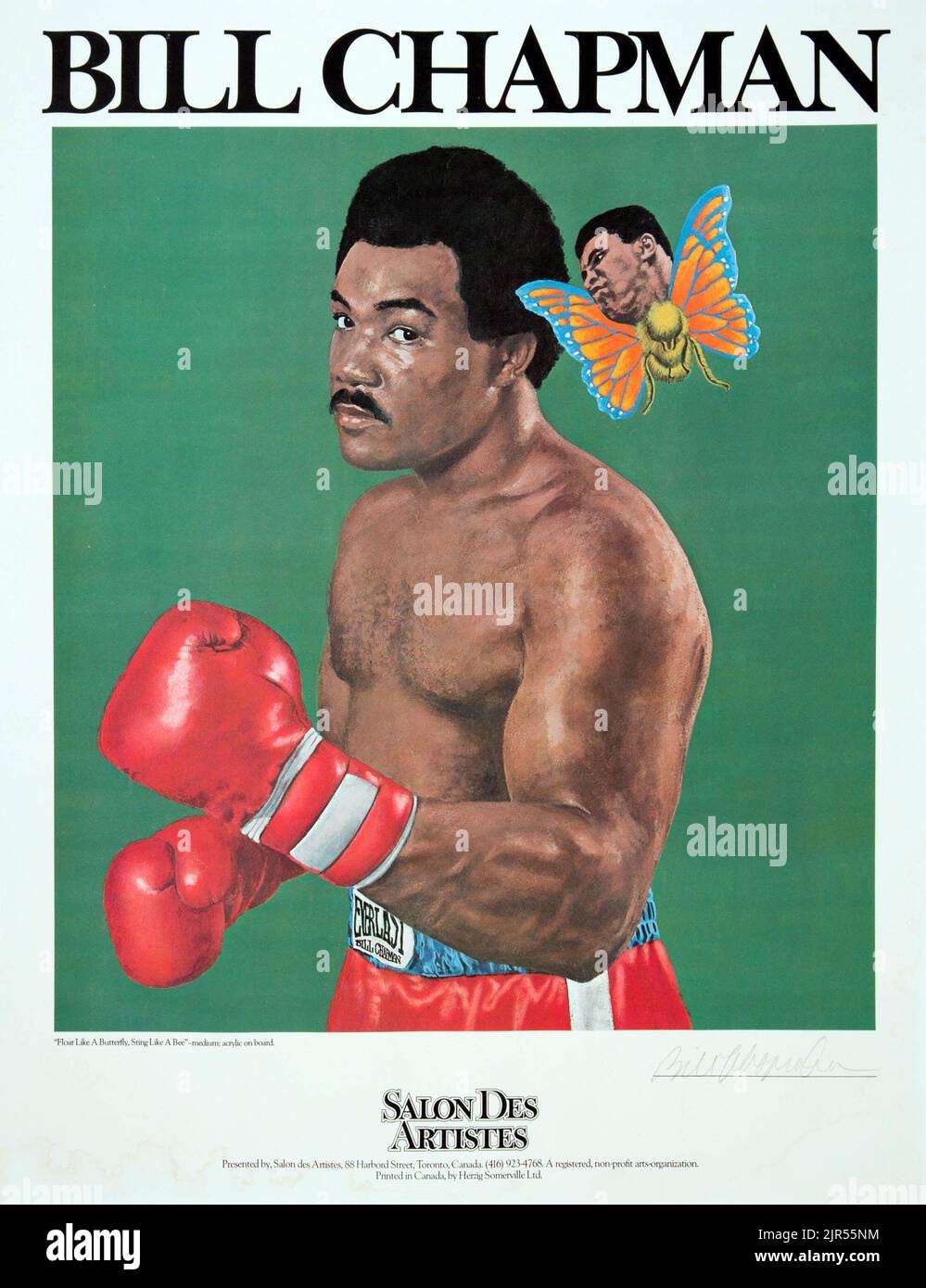 Dans les années 1970, Muhammad Ali et George Foreman Banque D'Images