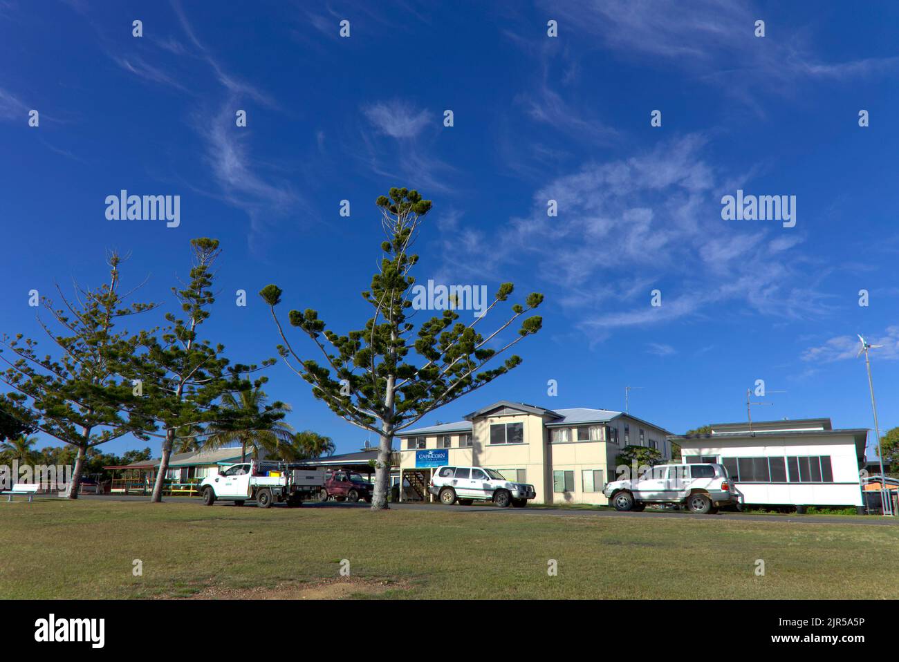 Capricorn Lodge Southend Village sur Curtis Island Queensland Australie Banque D'Images