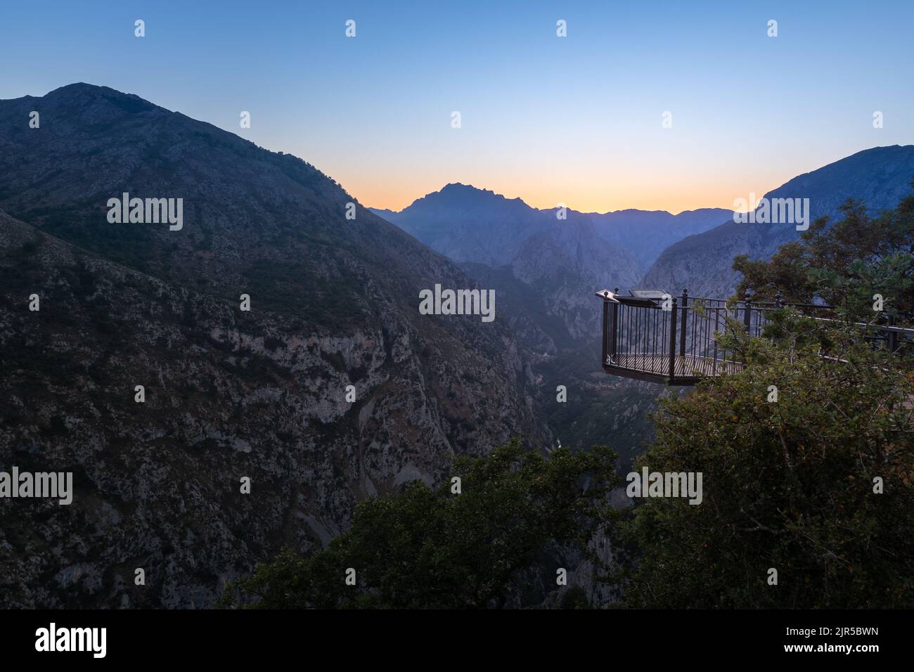 Point d'observation de Santa Catalina, Cantabria en Espagne Banque D'Images