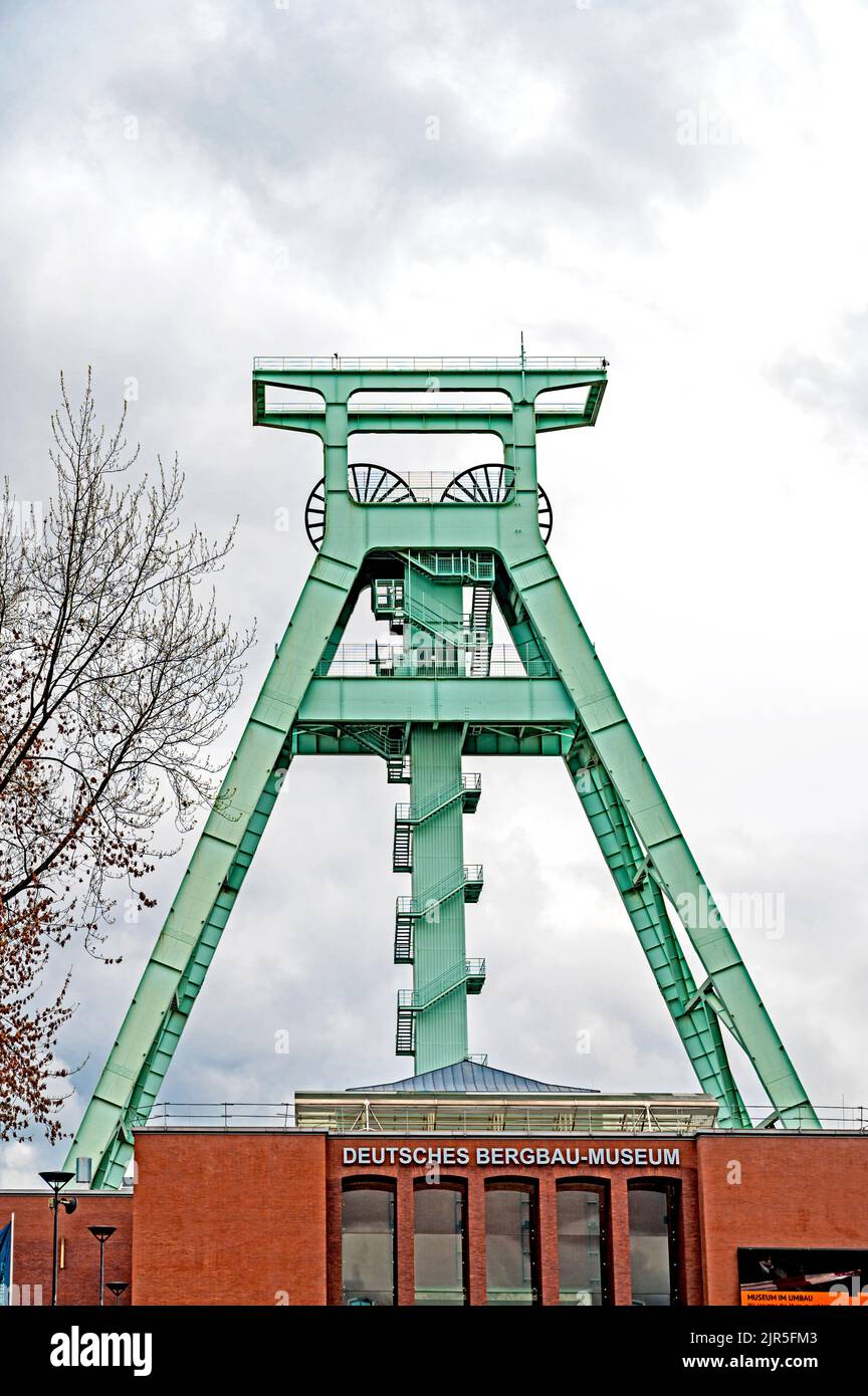 Deutsche Bergbau-Museum Bochum (DBM) ; Musée allemand de la mine de Bochum, plus grand musée de la mine du monde Banque D'Images
