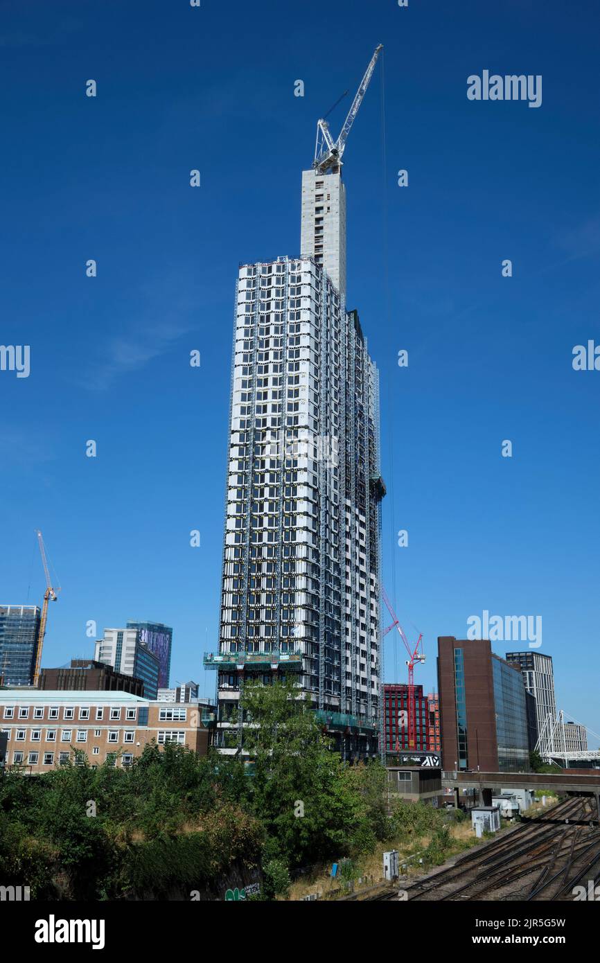 Construction d'appartements modulaires par East Croydon South London Banque D'Images