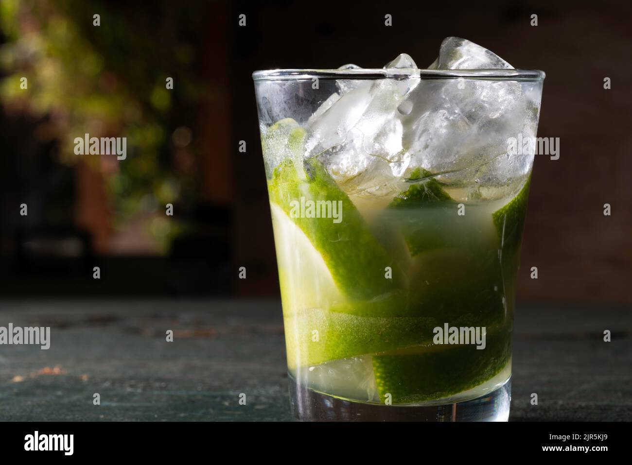 Cocktail national brésilien Caipirinha, Rio de Janeiro, Brésil Banque D'Images