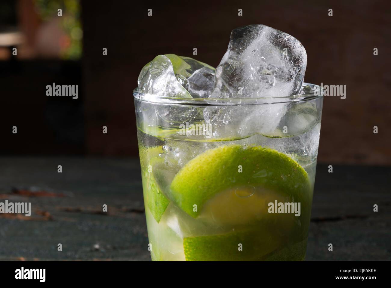 Cocktail national brésilien Caipirinha, Rio de Janeiro, Brésil Banque D'Images
