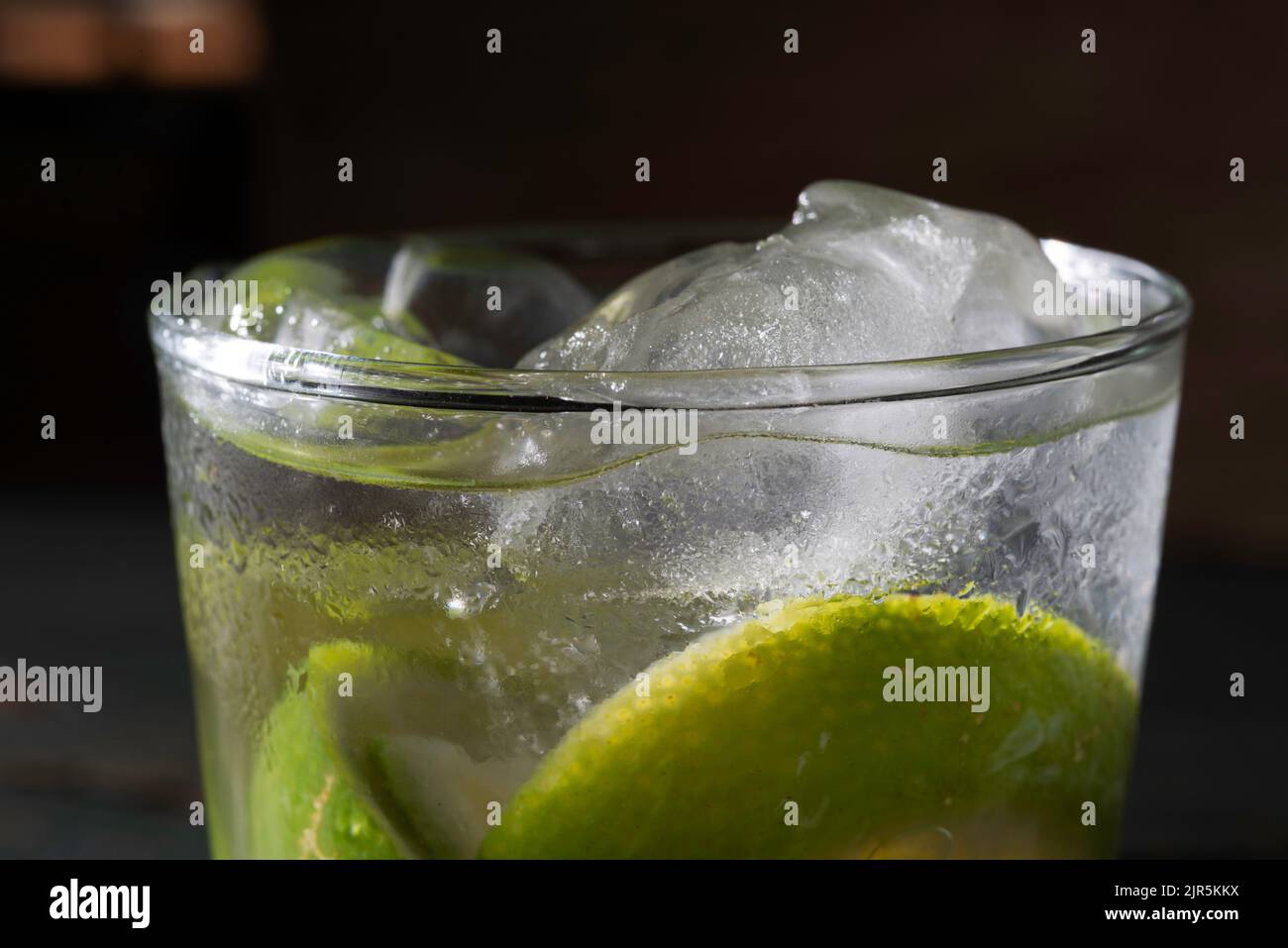 Cocktail national brésilien Caipirinha, Rio de Janeiro, Brésil Banque D'Images