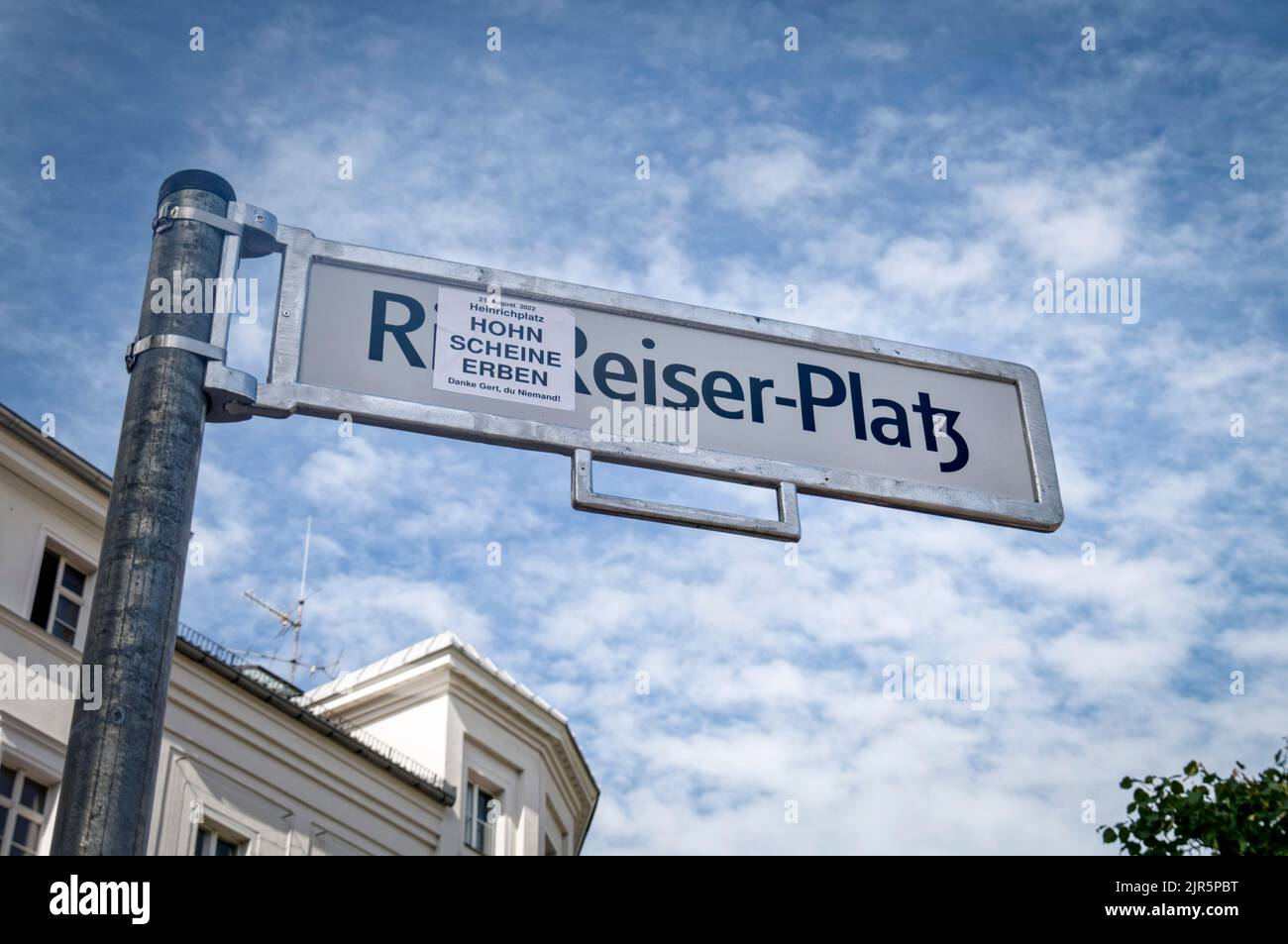 Umbenennung des Heinrichplatzes à Rio-Reiser-Platz à Berlin-Kreuzberg. Actualités, Aktuelles, Banque D'Images