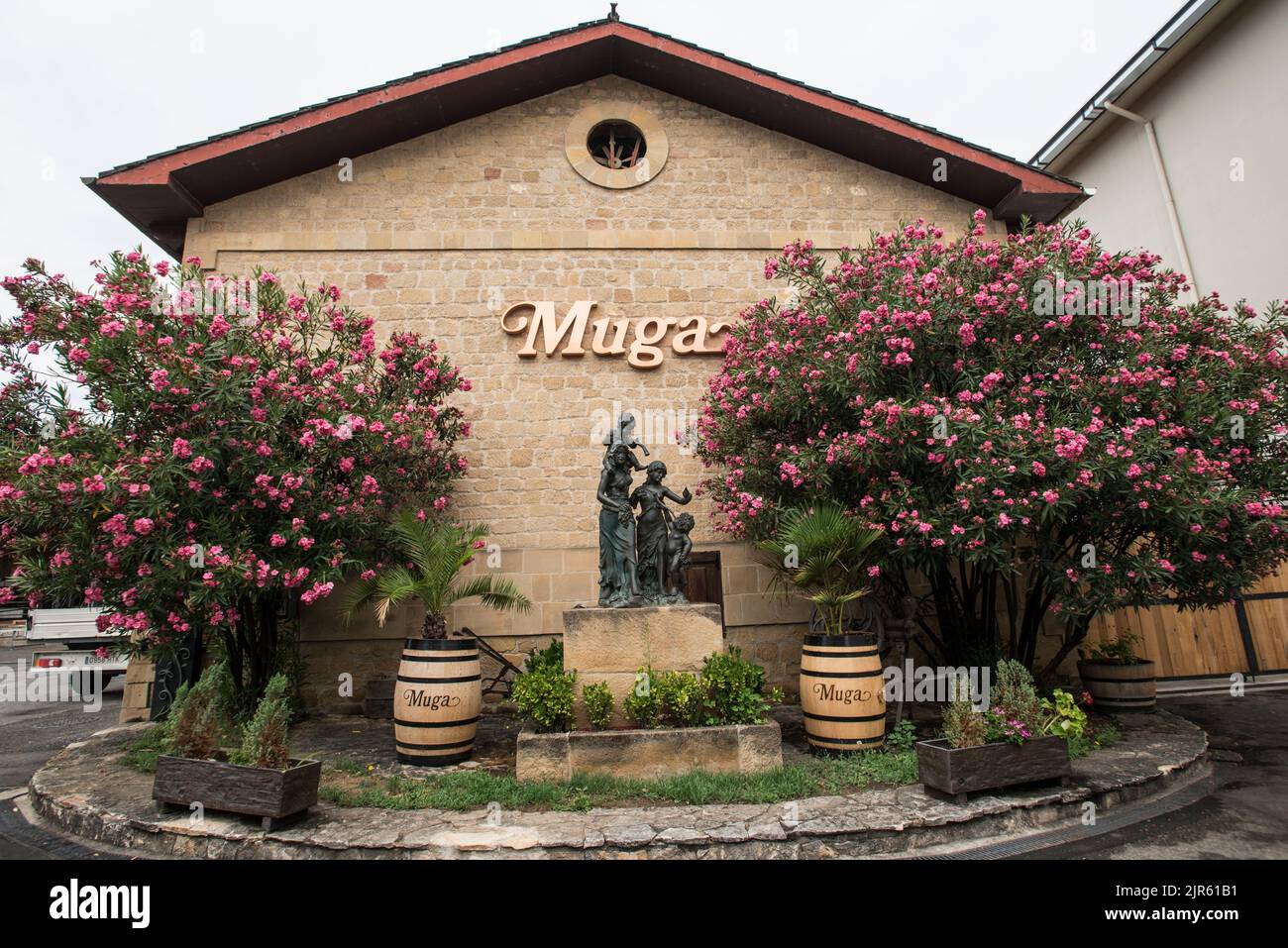 Visite de Bodegas Muga à Haro, la Rioja Banque D'Images